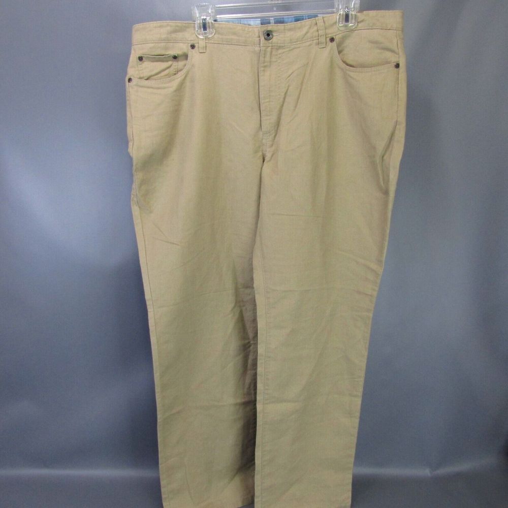 LL Bean, Linen Blend Trousers. 38x30, though they fit more like a 36x30